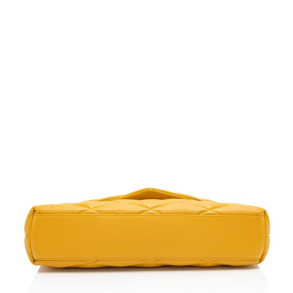 Saint Laurent Quilted Lambskin Puffer Sade Clutch - Picture 4 of 13